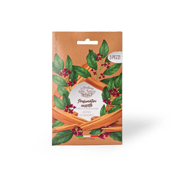 Набір з трьох ароматичних саше для гардеробу або шафи GE.CA Milano I Profumi della Natura Diffuser E.S. Line Сандалове Дерево